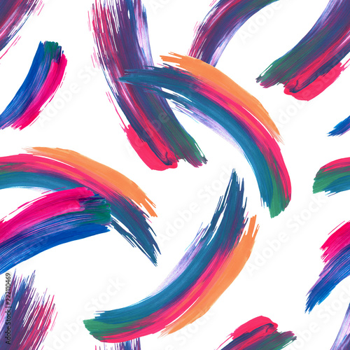 Abstract colorful brushstrokes background.