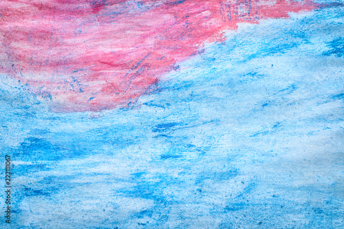 Abstract pink and blue pain...