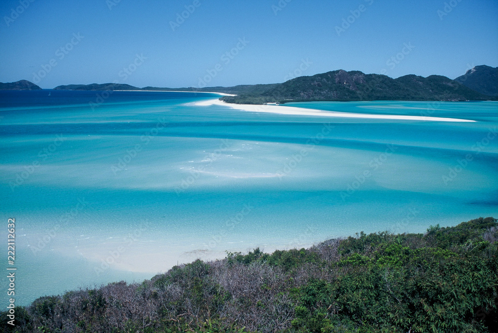 Una delle più belle spiagge nel mondo - Whitehaven - Whitsunday Island - Queensland - Australia  