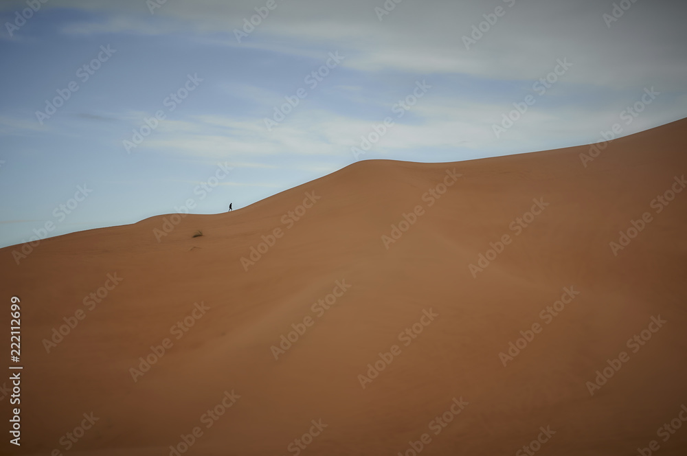 desert, sand, dune, landscape, sky, nature, sahara, dunes, dry, blue, hot, travel, hill, sand dune, morocco, arid, sandy, yellow, adventure, orange, heat, summer, sand dunes, clouds, sun