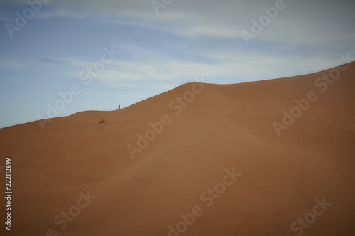 desert  sand  dune  landscape  sky  nature  sahara  dunes  dry  blue  hot  travel  hill  sand dune  morocco  arid  sandy  yellow  adventure  orange  heat  summer  sand dunes  clouds  sun