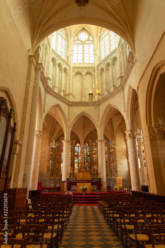 Auxerre, intérieur de l'église saint eusèbe
