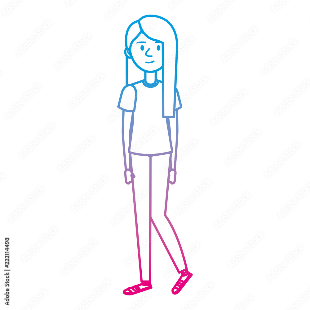 beautiful and young woman character beautiful and young woman character