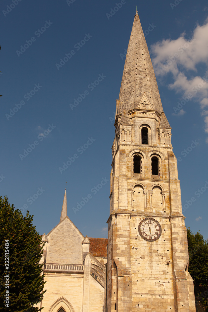 Bourgogne, Auxerre, Clocher de l'abbaye saint-germain