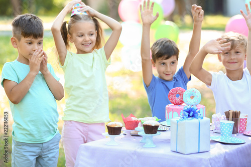 Cute little children celebr...