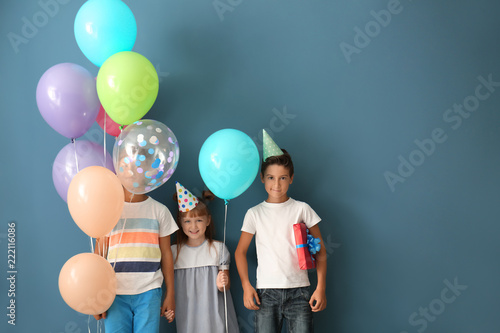 Cute little children in Bir...