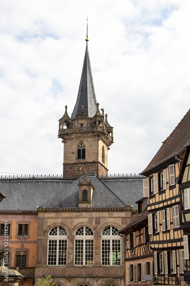 Obernai. Beffroi. Alsace, Bas Rhin. Grand Est
