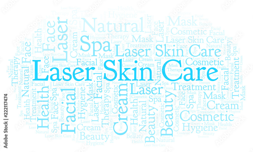 Fototapeta premium Laser Skin Care word cloud.