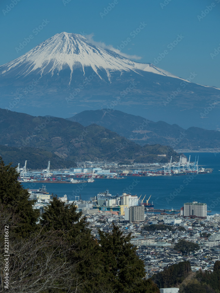 富士山と清水港