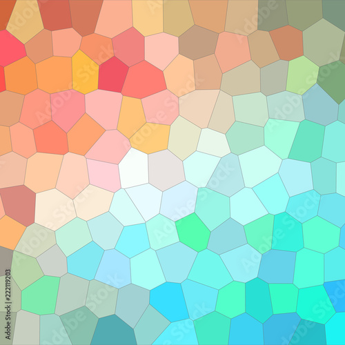 Illustration of Square pink and blue bright Middle size hexagon background.