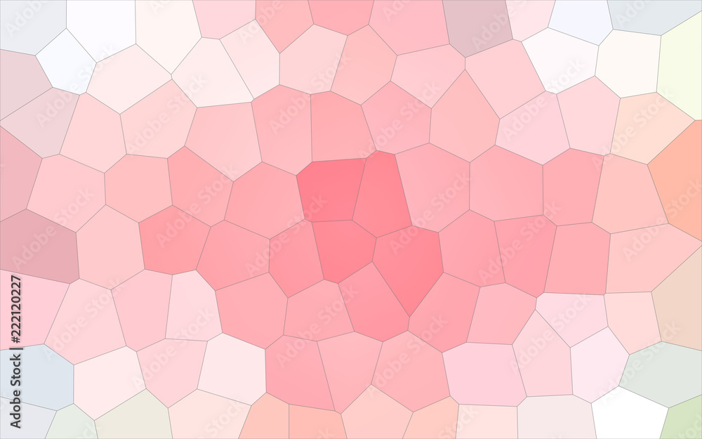 Abstract illustration of white and red colorful Big Hexagon background, digitally generated. Abstract illustration of white and red colorful Big Hexagon background, digitally generated.