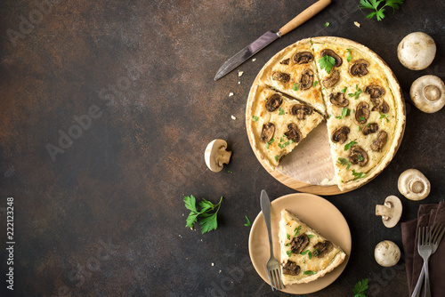 Mushroom Quiche Pie