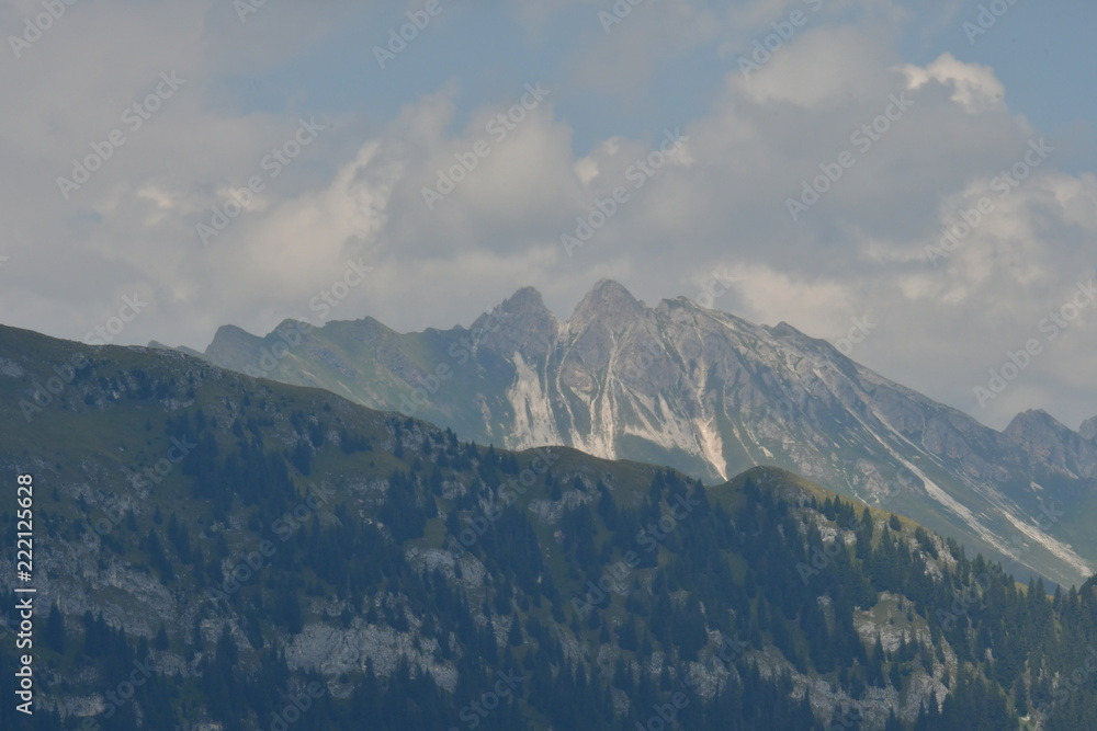 summit rock in the clouds high mountains of south tyrol italy europe