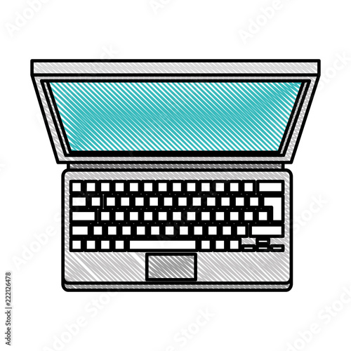 laptop computer isolated icon