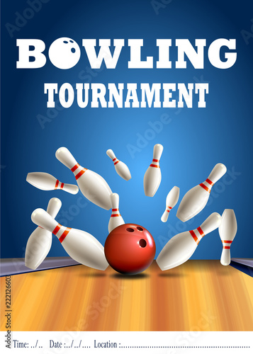 Bowling turnuvası broşürü