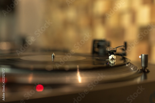 Playing vinyl in the studio