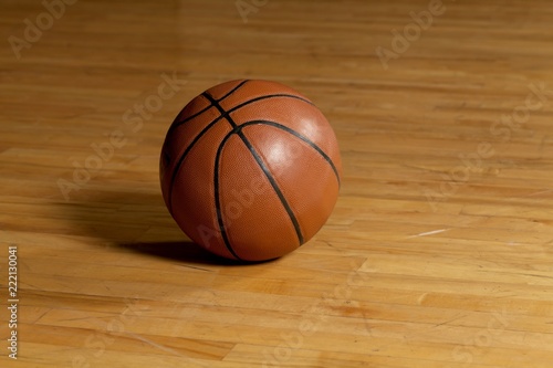 Basketball Ball on a Court © BillionPhotos.com