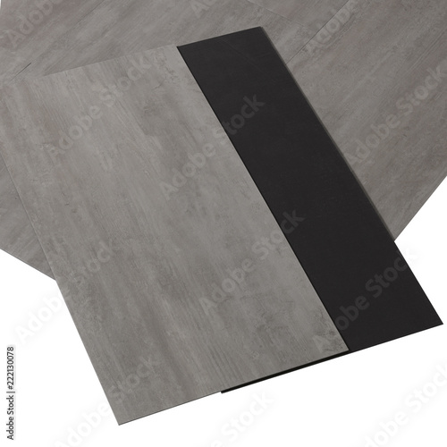 Fitted wooden floor material shot