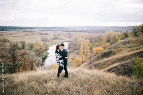 Fotografija Lovers walking in the mountains