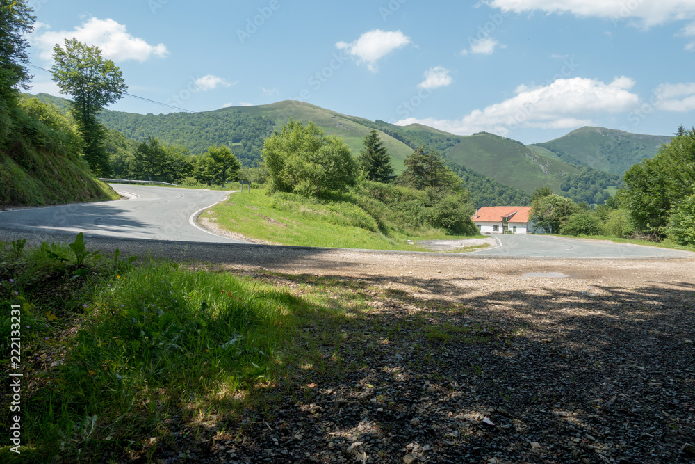 Fototapeta premium The road to Santiago through the Navarrese Pyrenees