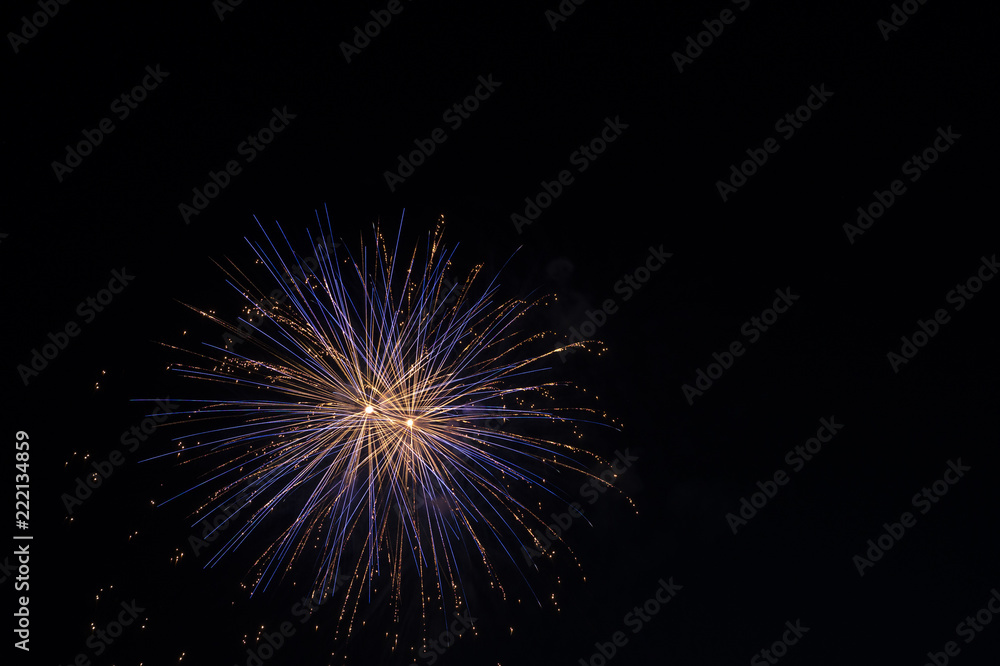 fireworks at night at the sea fireworks at night at the sea