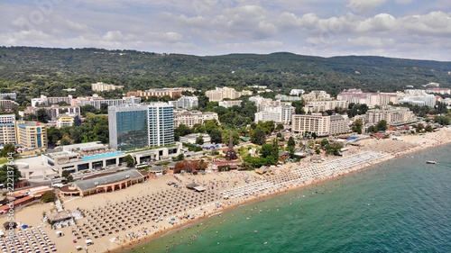 Golden Sands Bulgaria aerial view panorama