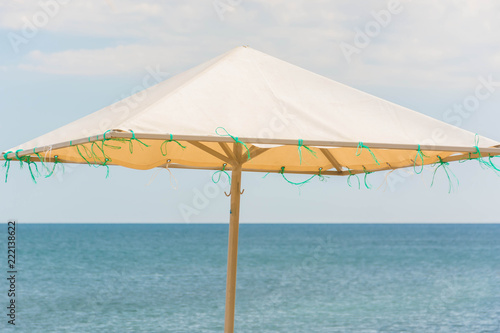 Beach and umbrellas