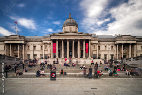 The national gallery in Trafalgar suqare, London photo