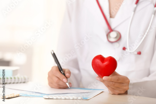 Doctor with cardiogram and ...