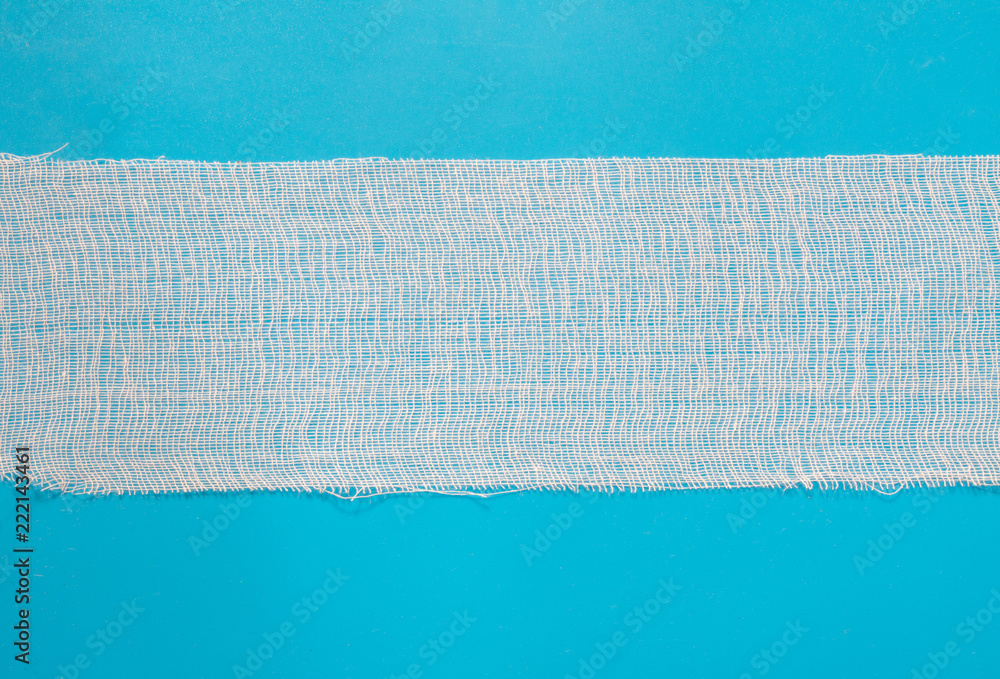 bandage on a blue background