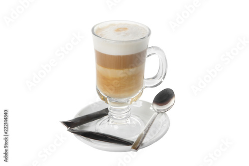Coffee drink on isolated white background