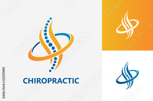Chiropractic Logo Template Design Vector, Emblem, Design Concept, Creative Symbol, Icon