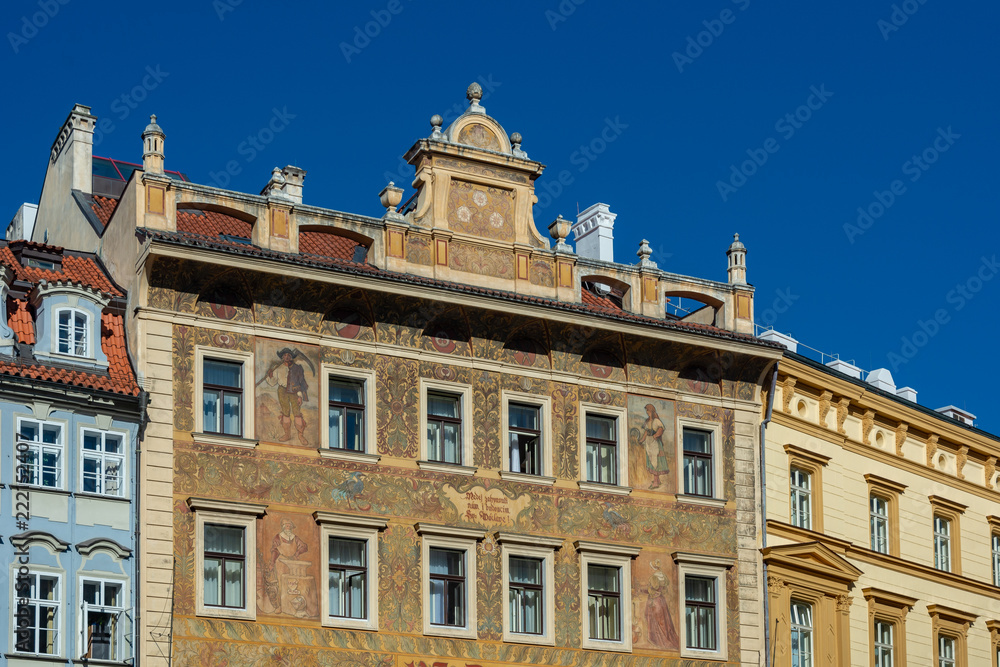 Painted Building in Prague