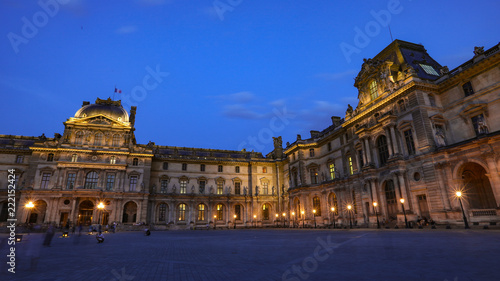 Canvas Print Museum de louvre