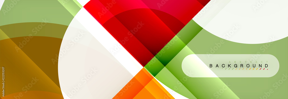 Obraz premium Vector circular geometric abstract background