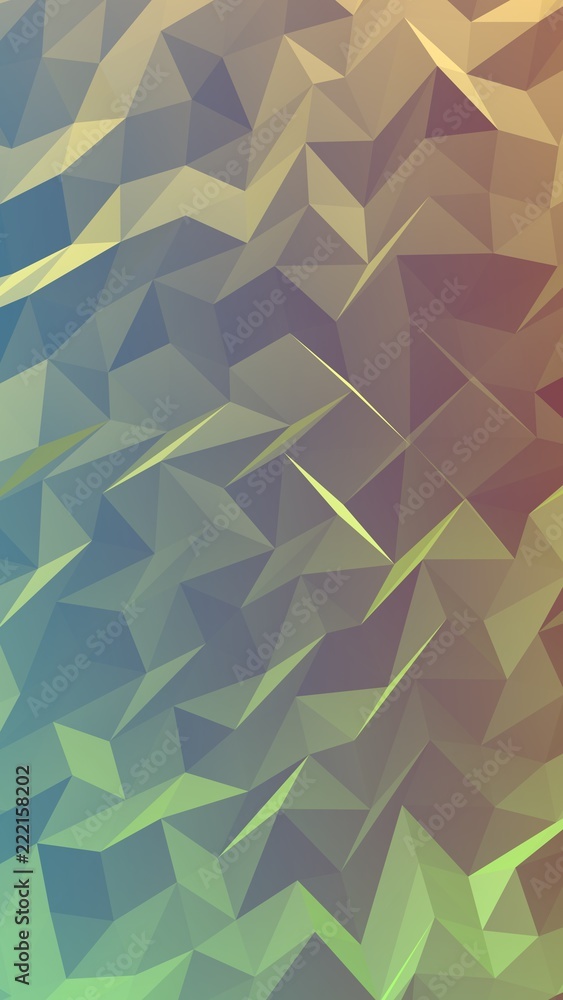 Abstract triangle geometrical green background. Geometric origami style with gradient. 3D illustration Abstract triangle geometrical green background. Geometric origami style with gradient. 3D illustration