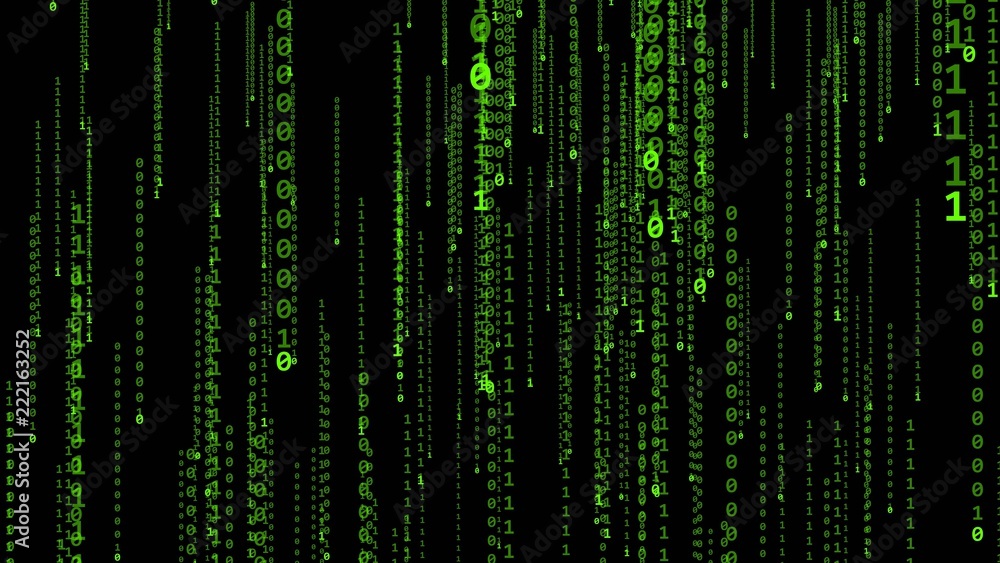 The binary code is zero and one. The program code. Matrix cyberspace. The binary code is zero and one. The program code. Matrix cyberspace.