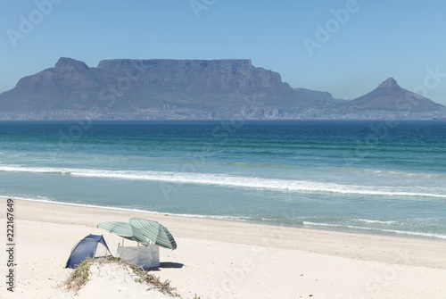 Table Mountain, photographed from Bloubergstrand, Cape Town, South Africa