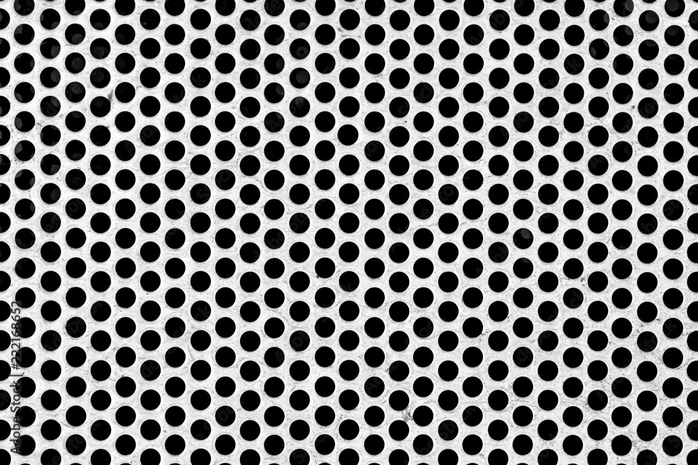 pattern of perforated metal texture - background Stock Photo | Adobe Stock