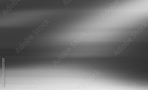 Dark gray and white background, brushed metal texture