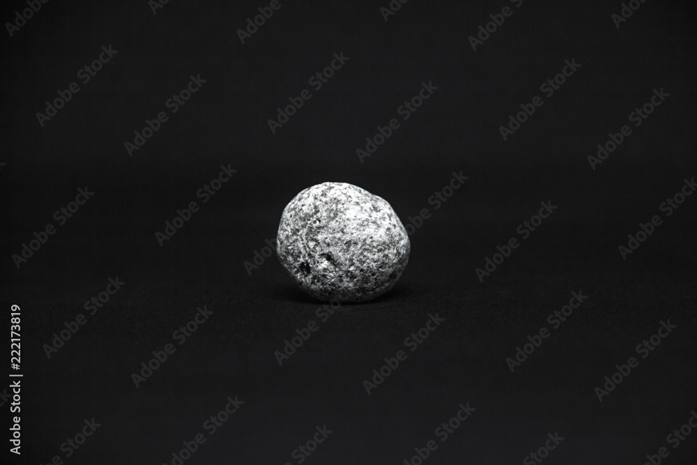 Stones on black background Stones on black background