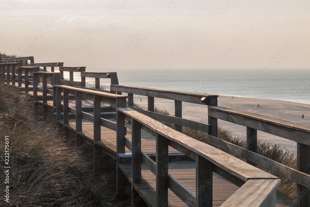 Wooden dune walkway Wooden dune walkway
