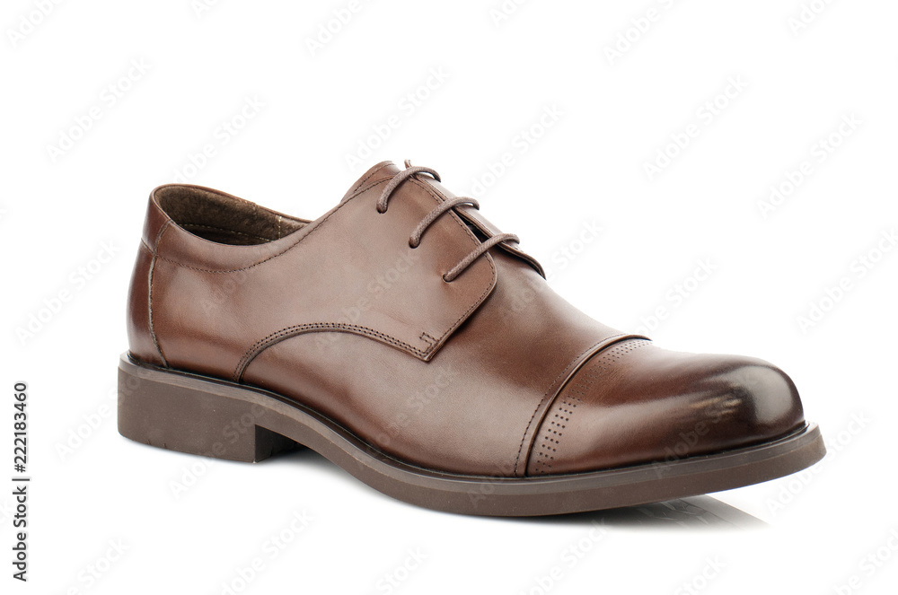Elegant shoe isolated on white background.Side view.
Elegant shoe isolated on white background.Side view.