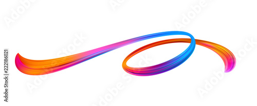Vivid acrylic brushstroke