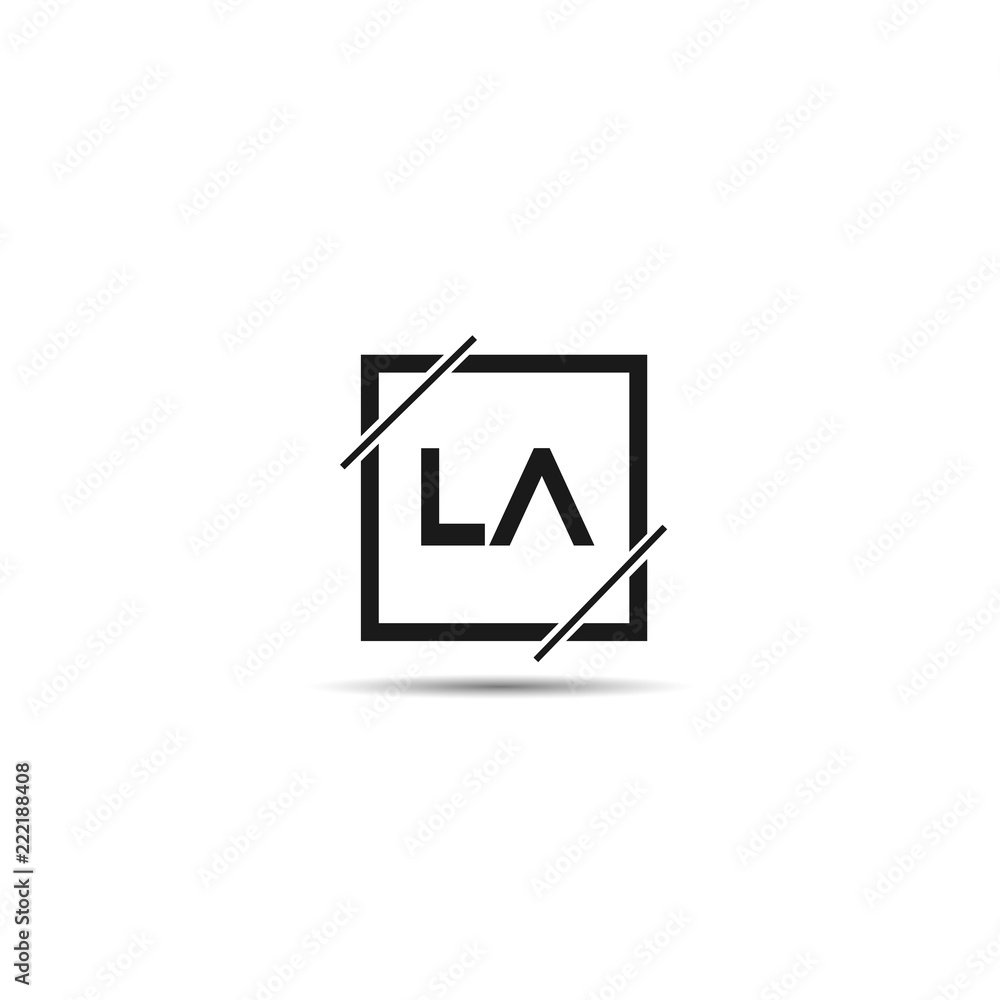 Initial Letter LA Logo Template Design Initial Letter LA Logo Template Design