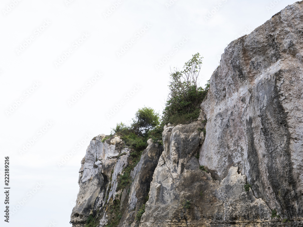 cliff isolated on white background