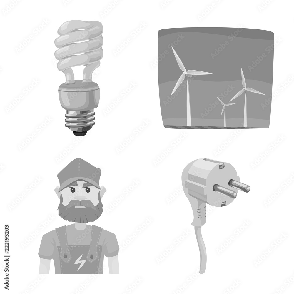 Vector design of electricity and electric sign. Collection of electricity and energy vector icon for stock. Vector design of electricity and electric sign. Collection of electricity and energy vector icon for stock.
