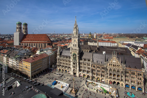 Panorama view of Munich  Germany