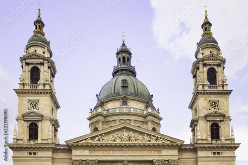 St. Stephen's Basilica or church in Budapest, Hungary photo