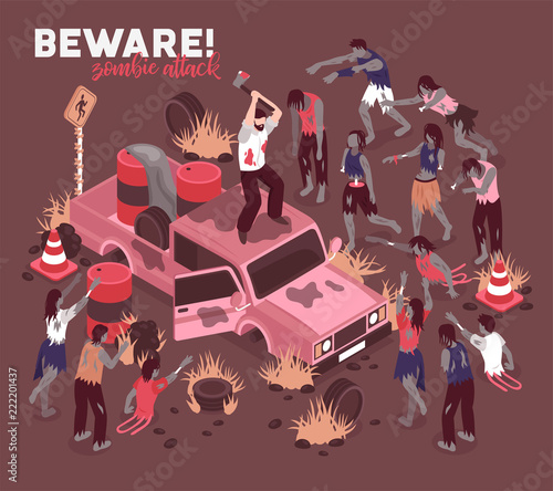 Beware Of Zombies Background